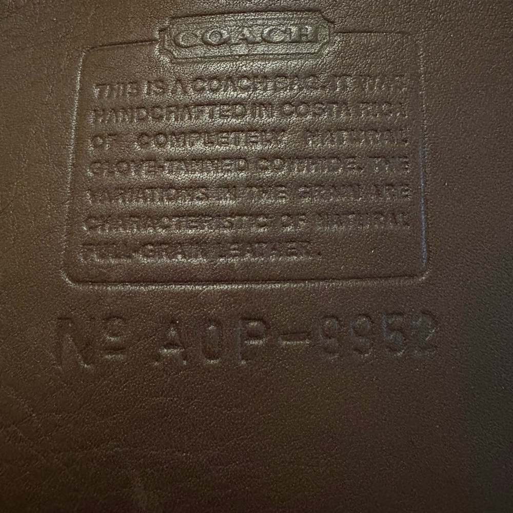 Vintage Coach Legacy Bucket Bag 9952 Mahogany Leather Drawstring Purse - Picture 8 of 8